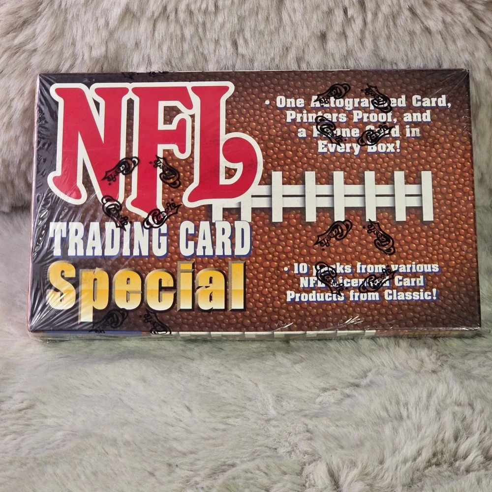 Classic NFL Trading Card Special Box 10 Packs Autograph Printers Proof 35269